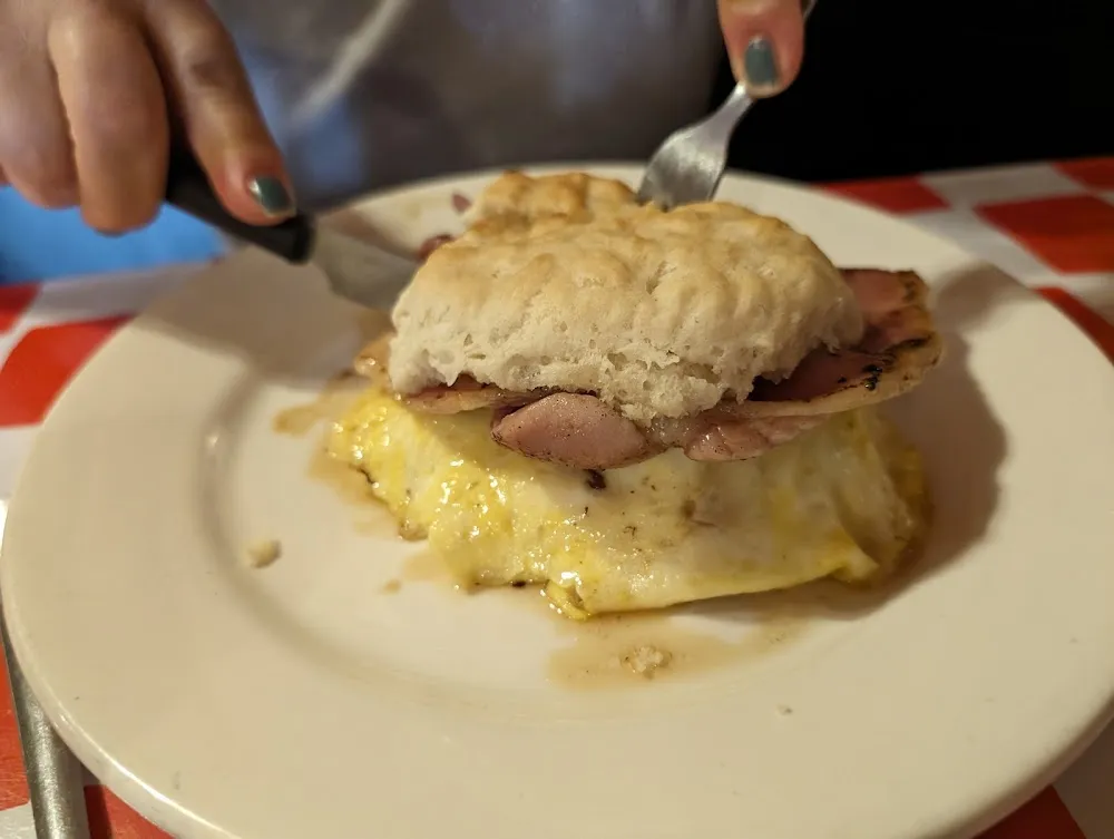 Egg Biscuits Country Ham