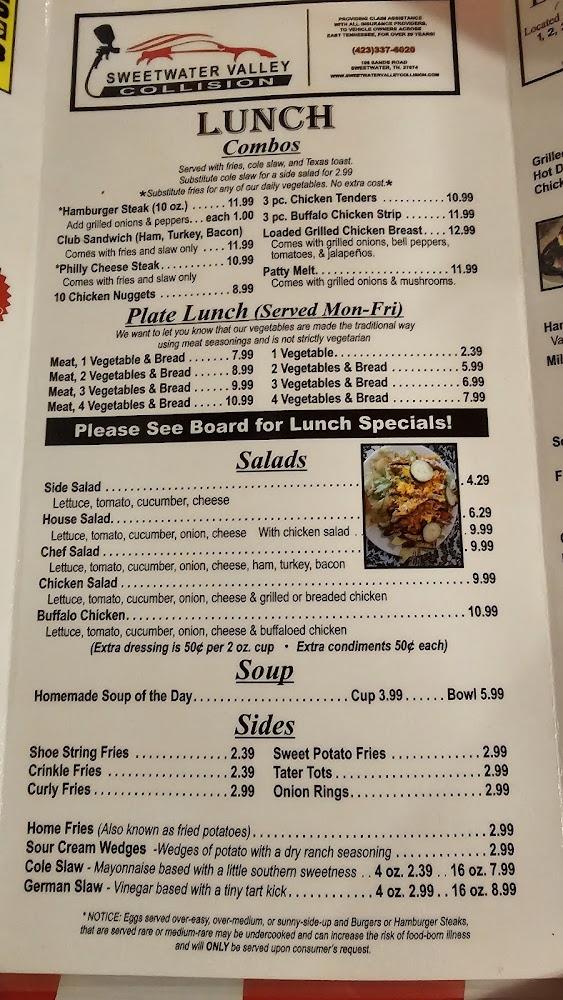 Tellico Junction Cafe Menu image 2